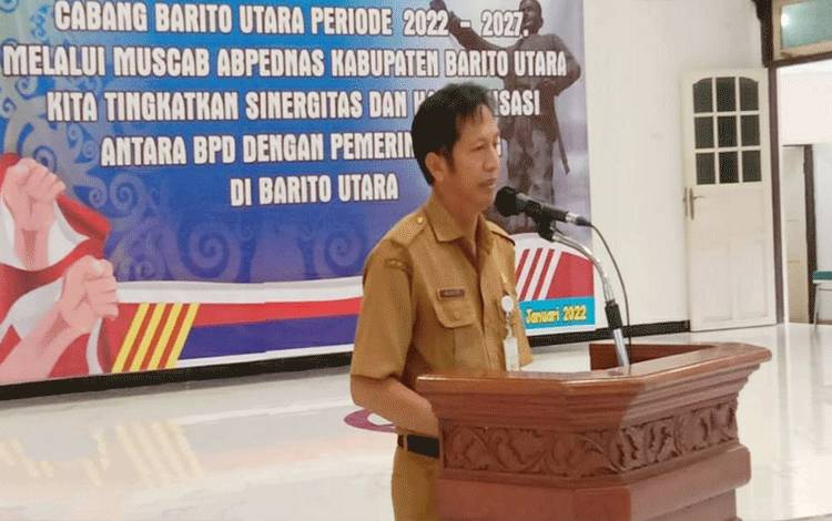 Sekda Barito Utara Buka Muscab Abpednas