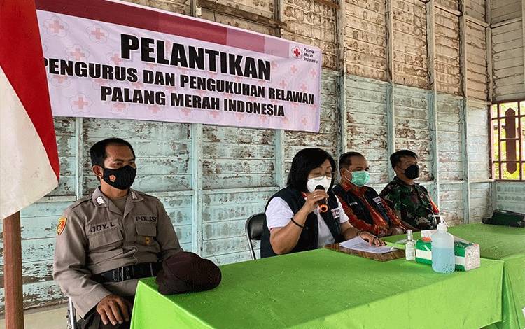Pengurus PMI di Kecamatan Manuhing Raya Gunung Mas Telah Dilantik