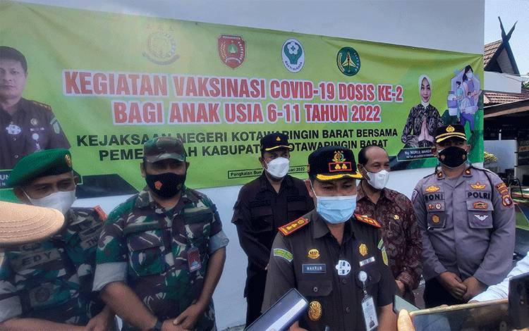 Kejari Kobar Gelar Vaksinasi Anak Dosis Dua