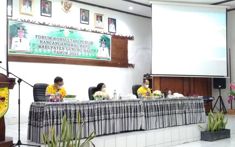 Bupati Gunung Mas Ungkap Tujuan Dibuatnya Rancangan Awal RKPD 2023