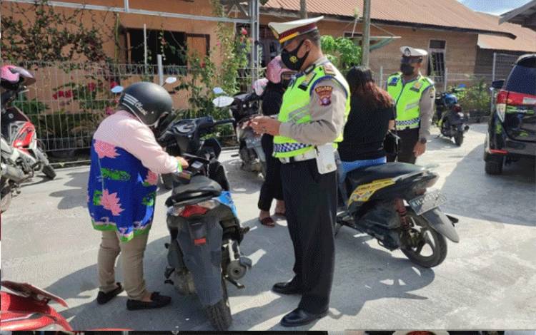 Satlantas Polres Pulang Pisau Gelar Tertib Berkendara