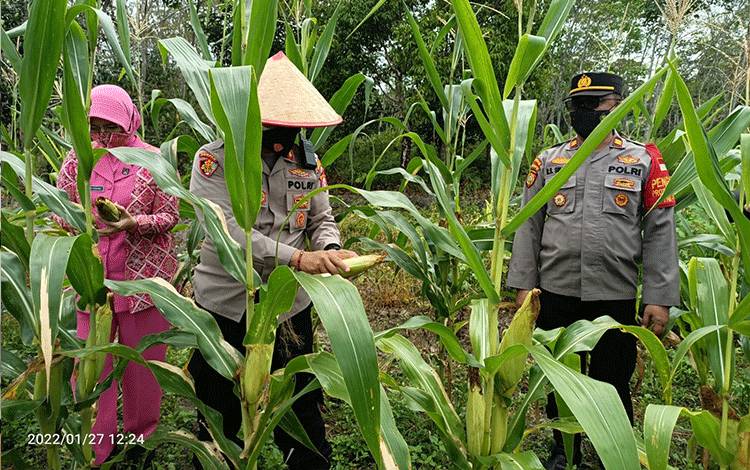 Kapolres Barito Selatan Cek Kampung Tangguh dan Posko PPKM