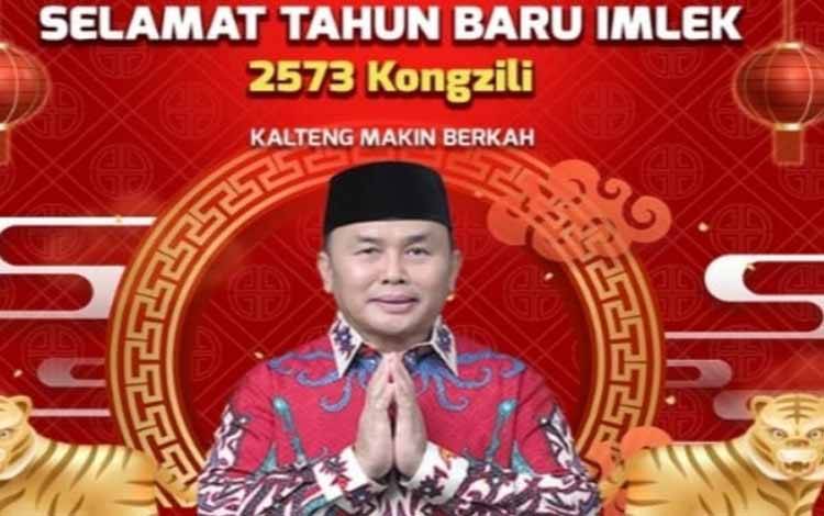 Gubernur Kalteng Ucapkan Selamat Tahun Baru Imlek