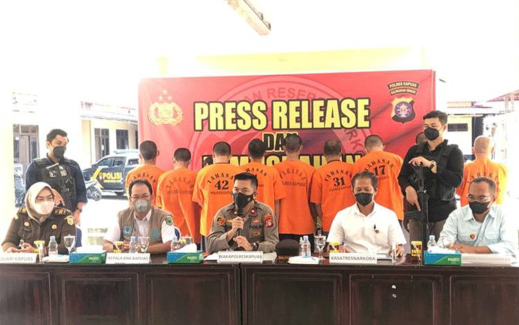 Satresnarkoba Polres Kapuas Tangani 8 Kasus di Awal 2022