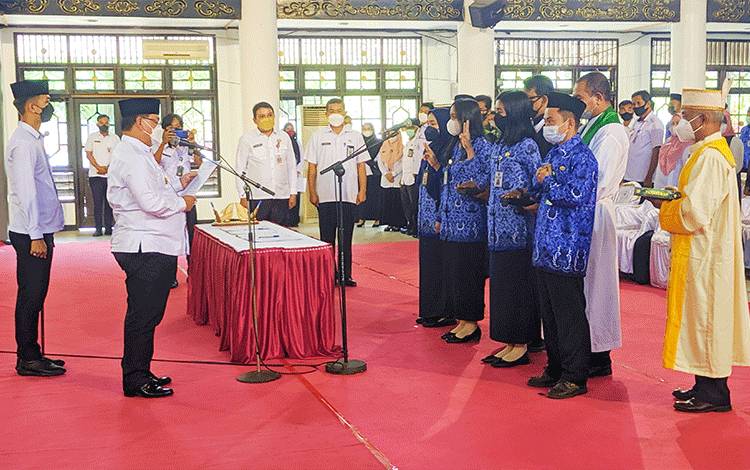 Akhirnya, 186 Orang CPNS 2019 di Kotim Lakukan Pengambilan Sumpah Jabatan