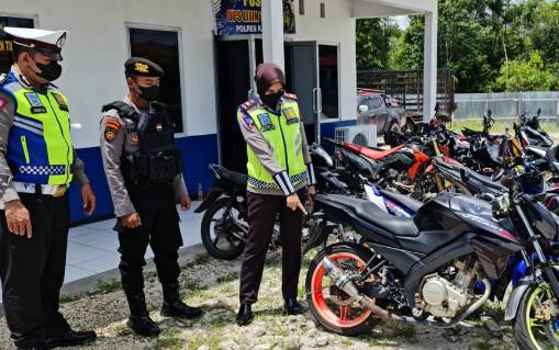 Satlantas Polres Katingan Tindak 46 Kendaraan Berknalpot Brong