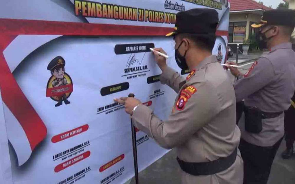 Polres Kotim Komitmen Tuju Zona Integritas Menuju WBBM