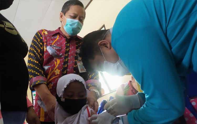Vaksinasi Anak Usia 6-11 Tahun, Modal Besar untuk Pembelajaran Tatap Muka di Kotim