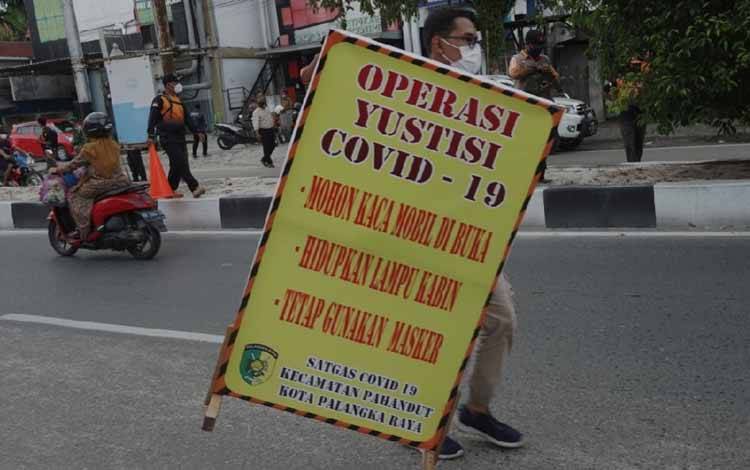 Satgas Covid-19 Kalteng Instruksikan Peningkatan Operasi Penegakan Prokes