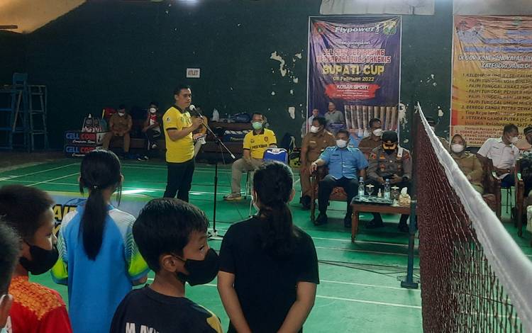 Ratusan Peserta Siap Berlaga di Turnamen Bulu Tangkis Bupati Cup 2022 Kobar