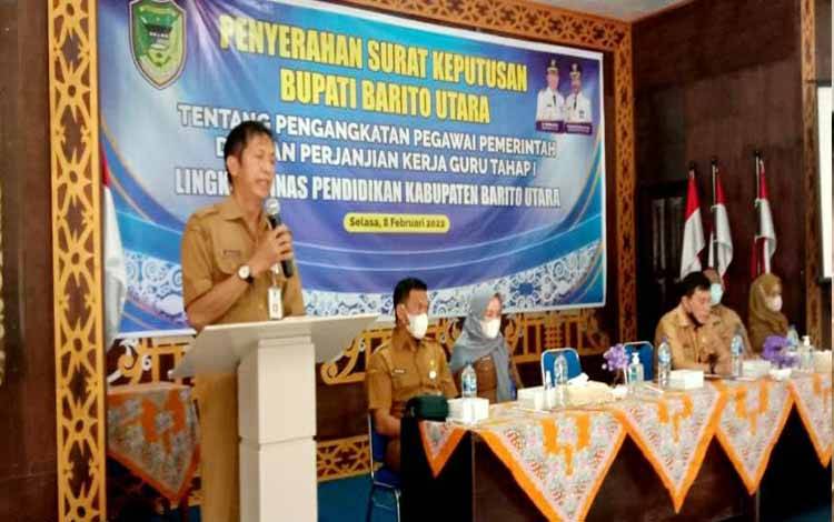 Sekda Barito Utara : Proses Belajar Mengajar Harus Diikuti dengan Baik dan Tekun