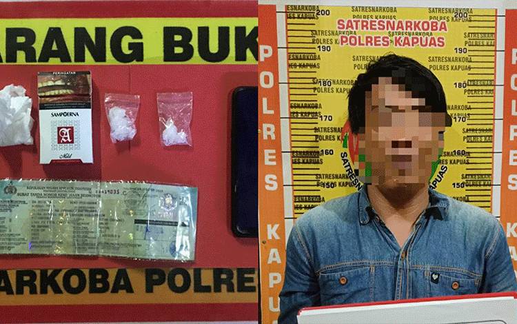 Kedapatan Bawa 7,13 Gram Sabu, Laki-laki Ini Ditangkap Polisi di Kapuas
