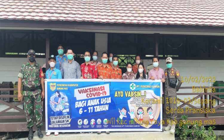Vaksinasi Anak di SDN 2 Kampuri Berjalan Kondusif