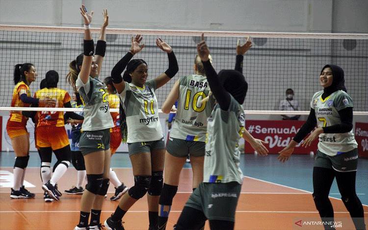 Proliga 2022: Bandung bjb Buka Putaran II Menang Telak atas Popsivo
