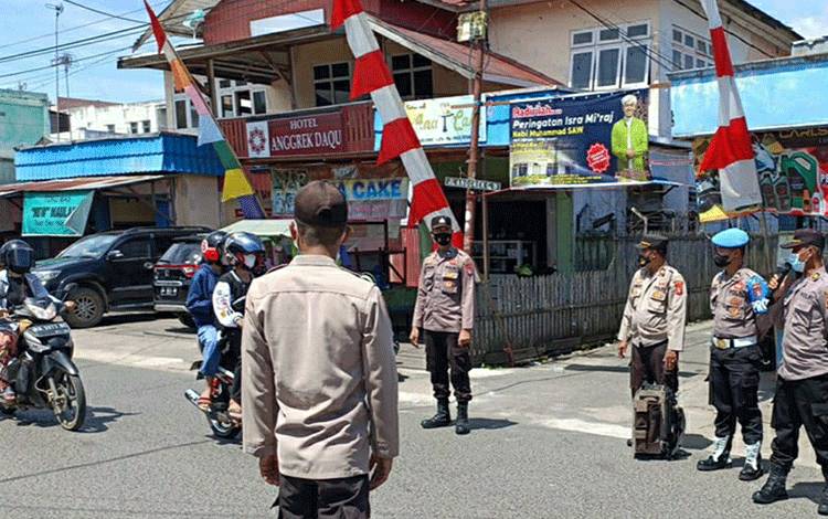 Tim KRYD Polres Kapuas Kembali Berpatroli Ingatkan Warga Pentingnya Prokes