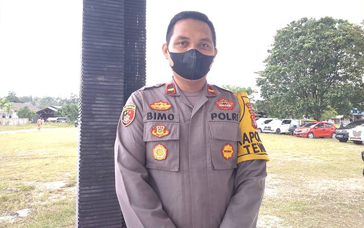 Polsek Tewah Kabupaten Gumas Rutin Lakukan Penertiban Prokes