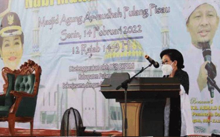 Bupati Pulang Pisau Hadiri Peringatan Isra Miraj 1443 H