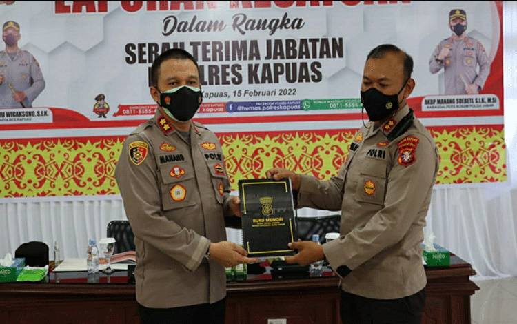 Polres Kapuas Gelar Laporan Kesatuan Serah Terima Jabatan Kapolres