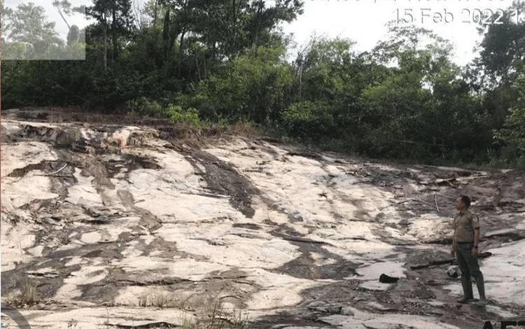 Lima Titik Penambangan Batu Ilegal di Bukit Tangkiling Sudah Tidak Beraktivitas