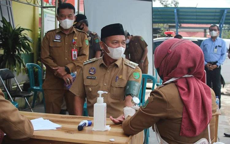 Vaksinasi Covid-19 di Sukamara Sudah di Atas 100 Persen