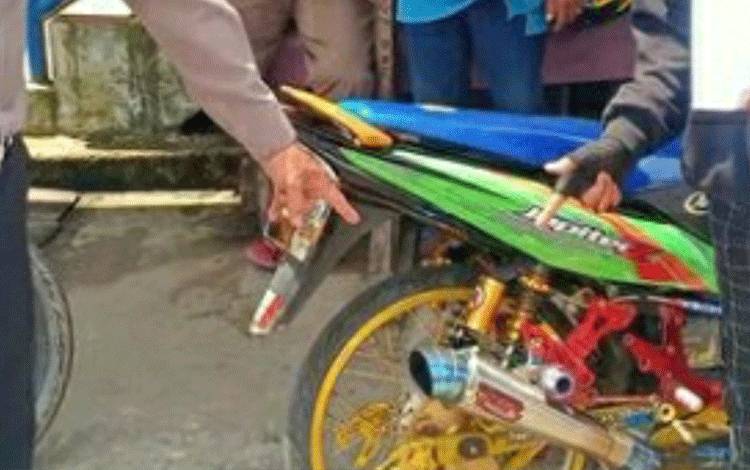 Satlantas Polres Kapuas Komitmen Tindak Kendaraan Berknalpot Brong