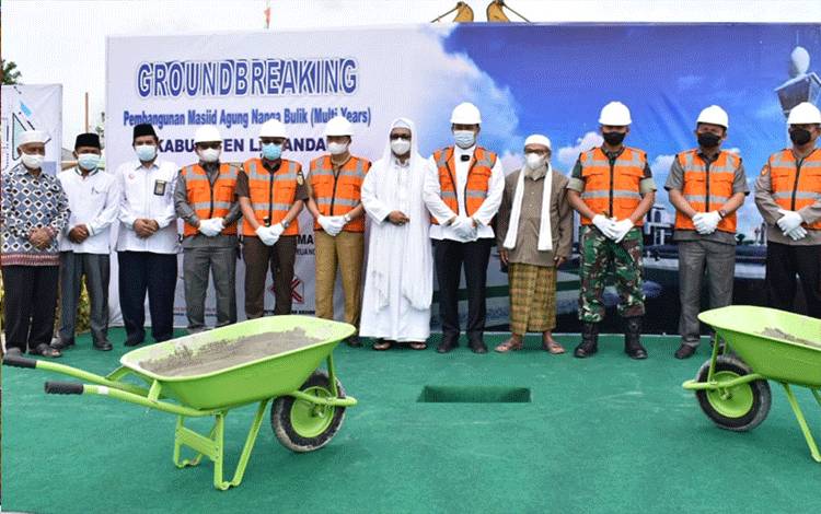 Rp59 Miliar Lebih Anggaran untuk 4 Bangunan Utama Masjid Agung Lamandau