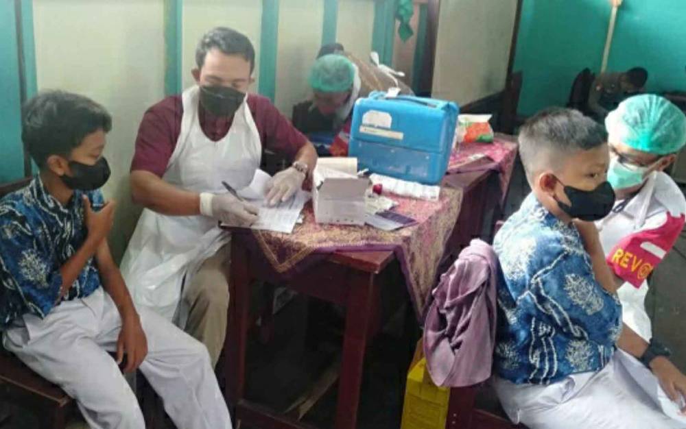 85 Persen Pelajar MTsN 1 Kapuas Jalani Vaksinasi Covid-19
