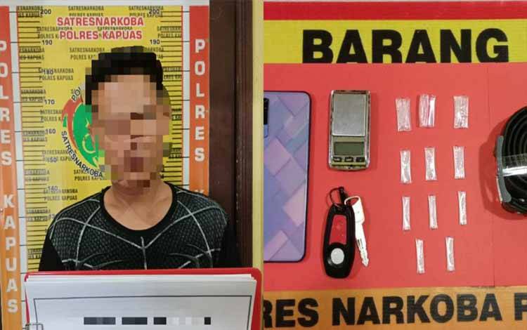 Bawa Sabu 3,91 Gram, Laki-Laki Ini Ditangkap Satresnarkoba Polres Kapuas