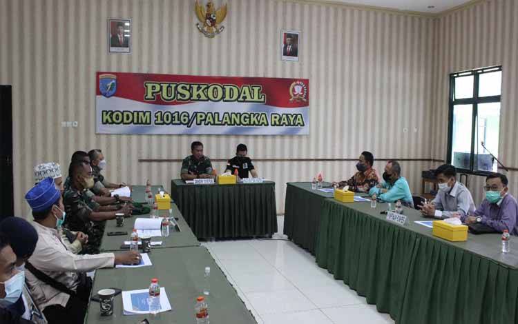 Kodim Palangka Raya Rapat Persiapan Liga Satri Piala Kasad