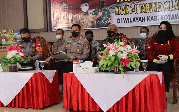 Kapolres Kobar Ikuti Vicon Kapolri soal Vaksinasi, ini yang Disampaikan...