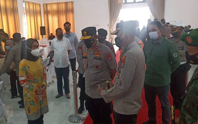 Kapolda Apresiasi Percepatan Vaksinasi di Lamandau