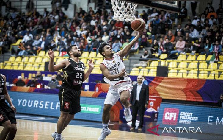 Indonesia Takluk kepada Yordania di Kualifikasi Piala Dunia FIBA 2023