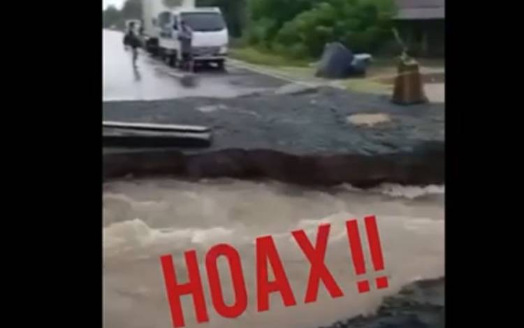 Informasi Adanya Jalan Kembali Putus di Kasongan Adalah Hoaks