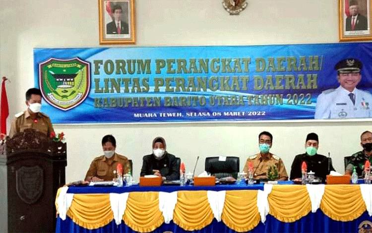 Bupati Barito Utara Sampaikan Beberapa Hal Terkait Penyusunan Rancangan Awal Renja Perangkat Daerah