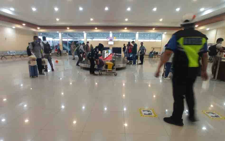 Ini Pantauan Hari Pertama Penerapan SE Satgas Covid-19 Terbaru di Bandara Iskandar Pangkalan Bun