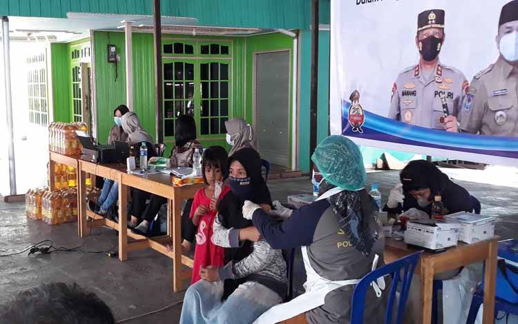 Polres Kapuas Gelar Vaksinasi Covid-19, Minyak Goreng Murah Disiapkan Bagi Peserta