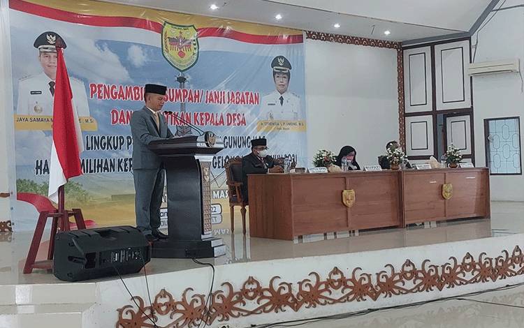 Bupati Gumas Ingatkan Segala Unsur Berperan Aktif dalam Pilkades Serentak 2022