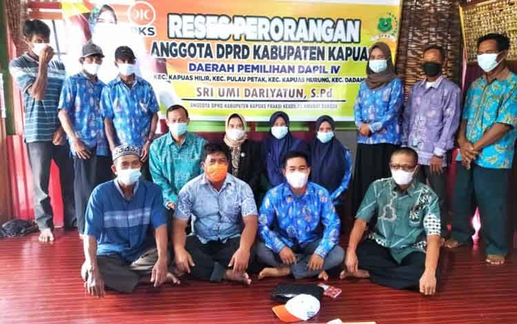 Bidang Pendidikan dan Kesehatan Jadi Perhatian Legislator Kapuas Ini Saat Reses di Talekung Punai