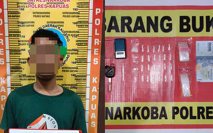 Simpan 5,42 Gram Sabu, Pemuda Ini Diringkus Satresnarkoba Polres Kapuas