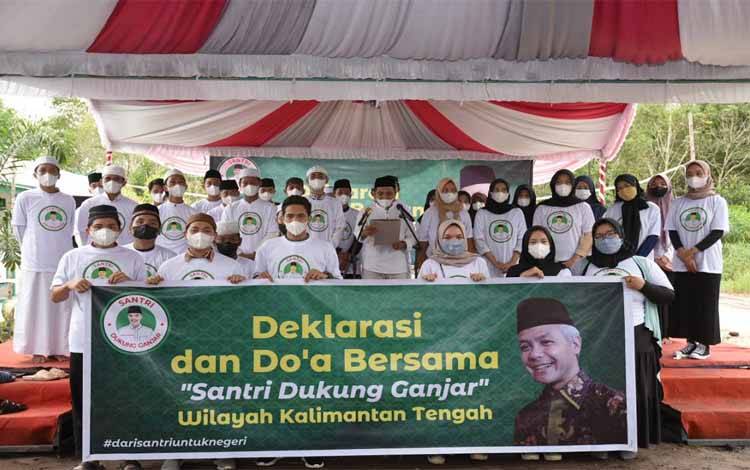 Ratusan Mahasantri Deklarasi Dukung Ganjar di Palangka Raya