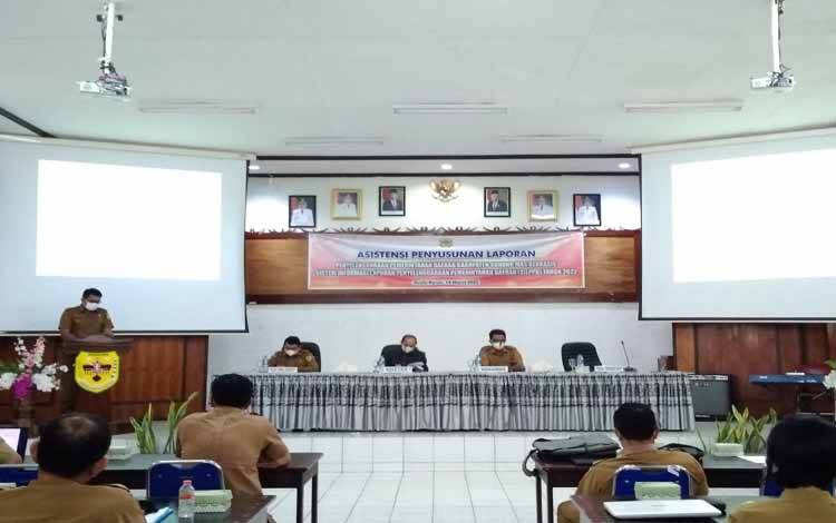 Pemkab Gunung Mas Gelar Asistensi Penyusunan LPPD Berbasis SILPPD 2022