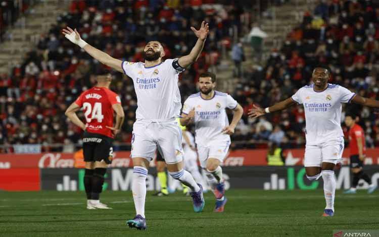 Benzema Cetak Brace, Real Madrid Tekuk Mallorca 3 Gol Tanpa Balas