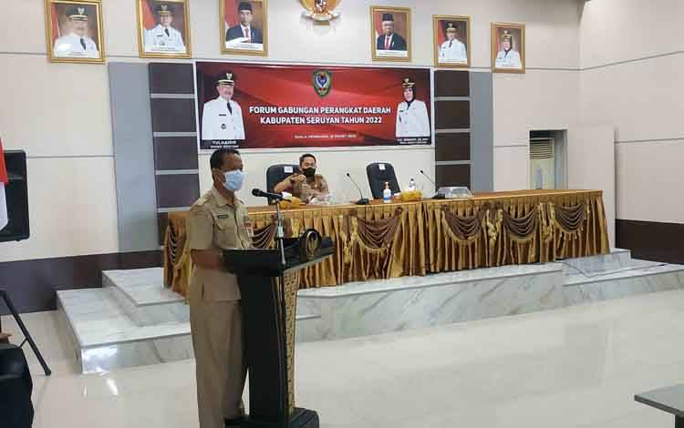 Pemkab Seruyan Menggelar Forum Gabungan Perangkat Daerah