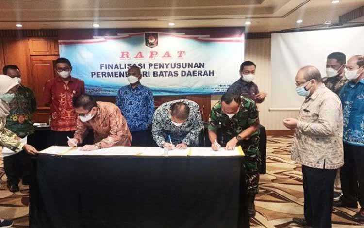 Pulang Pisau dan Gunung Mas Sepakati Tapal Batas