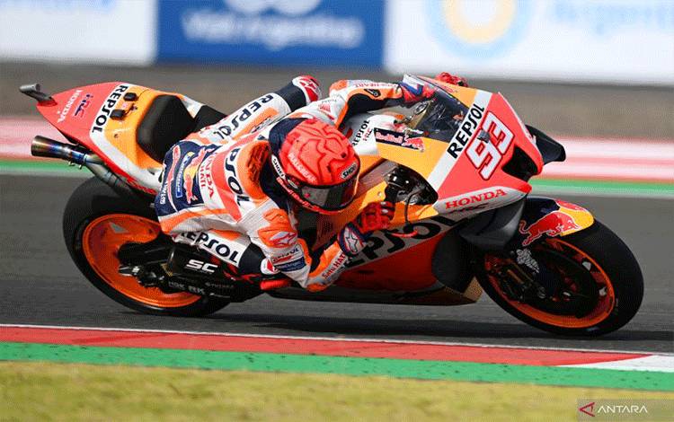 Marquez Bertekad Berjuang Hingga Akhir Meski Terjatuh di Kualifikasi