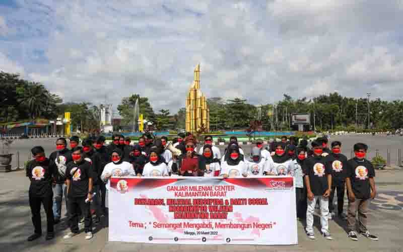 Milenial Kalbar Deklarasi Dukung Ganjar Pranowo Maju Capres 2024