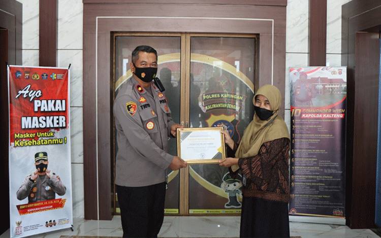 Polres Katingan Raih Penghargaan Terbaik 3 IKPA Tahun 2021