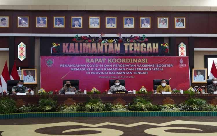 Wakil Gubernur Kalteng Pimpin Rapat Penanganan Covid-19 dan Percepatan