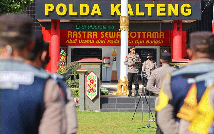 Kapolda Kalteng Cek Kesiapan Personel Bhabinkamtibmas Jelang Puasa