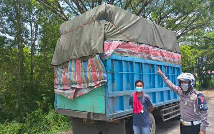 Satlantas Polres Kapuas Tingkatkan Patroli Sasar Truk ODOL